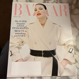 Harper's Bazaar Magazine with Linda Evangelista Cover